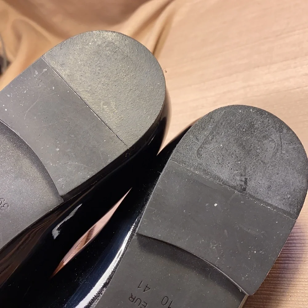 NWOT Ahimsa point toe cork footbed flats 2